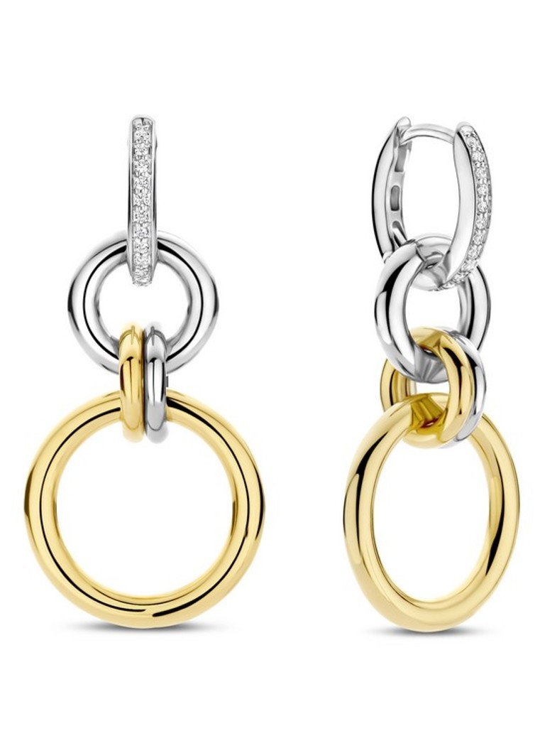 TI SENTO - Milano Dames Oorringen verguld 78018ZY in de kleur Goud