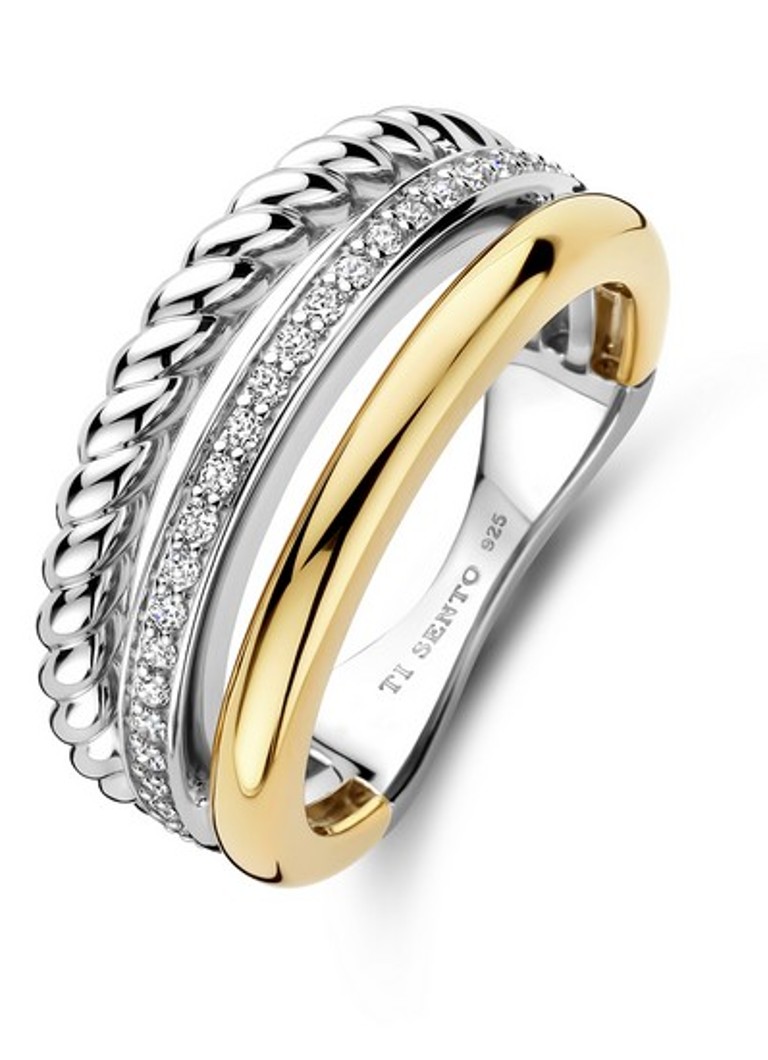 TI SENTO - Milano Dames Ring verguld 12385ZY in de kleur Goud