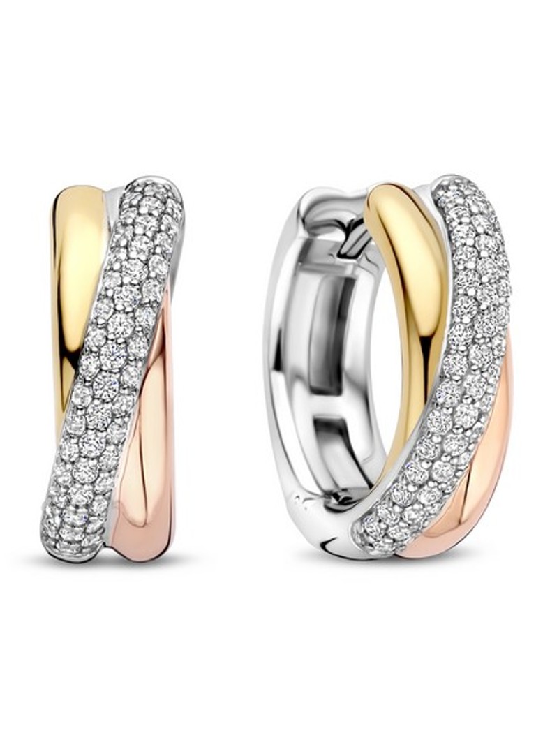 TI SENTO - Milano Dames Oorringen verguld 78012ZT in de kleur Goud