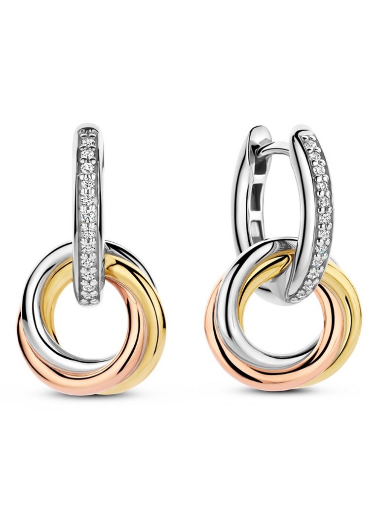 TI SENTO - Milano Dames Oorringen verguld 7857ZT in de kleur Goud