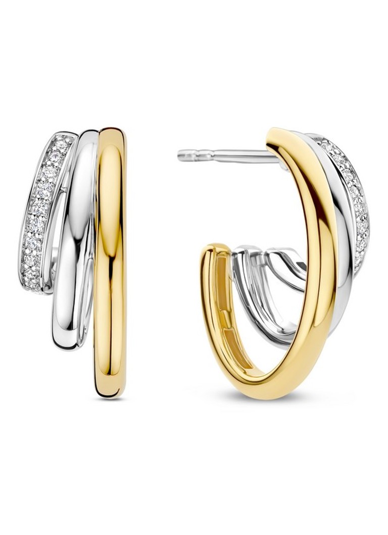 TI SENTO - Milano Dames Oorstekers verguld 78068ZY in de kleur Goud