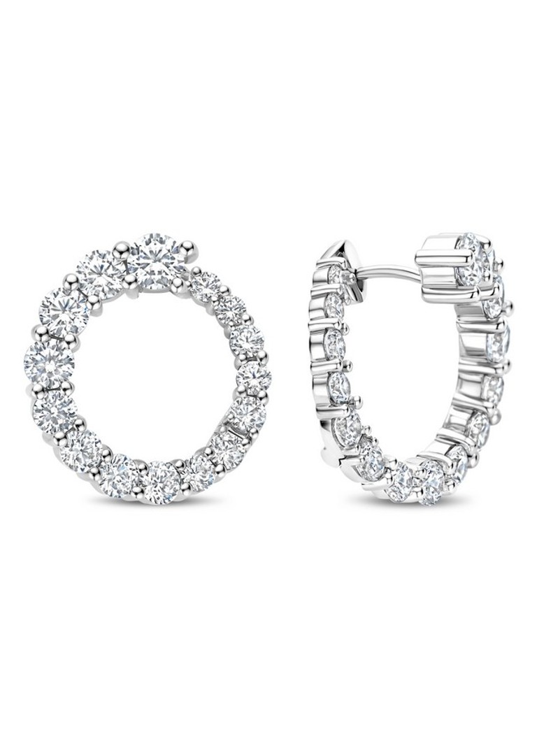 TI SENTO - Milano Dames Oorringen 78071ZI in de kleur Zilver