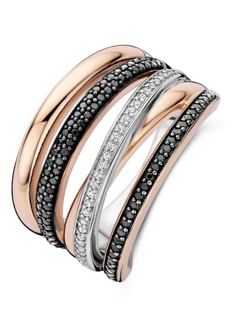 TI SENTO - Milano Dames Ring 12401BR in de kleur Roségoud