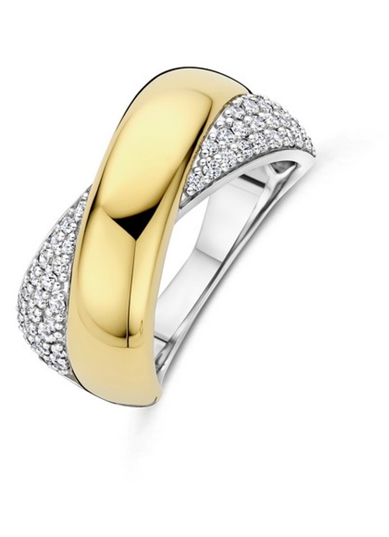 TI SENTO - Milano Dames Ring 12404ZY in de kleur Goud