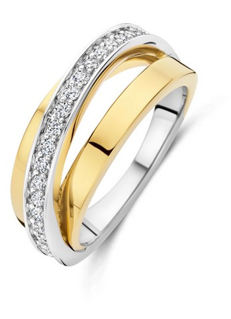 TI SENTO - Milano Dames Ring 12405ZY in de kleur Goud