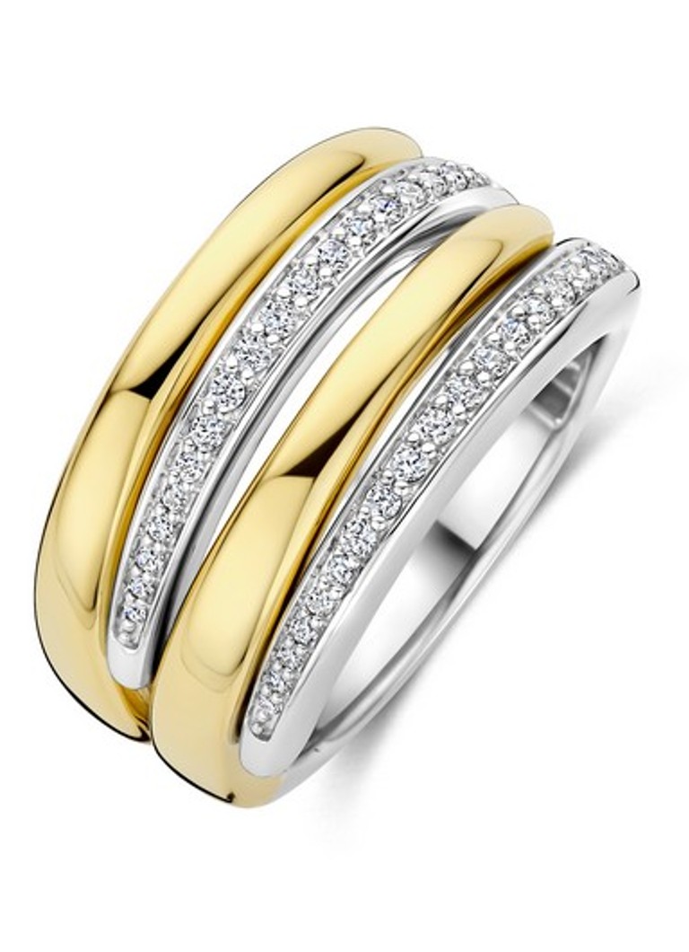 TI SENTO - Milano Dames Ring 12409ZY in de kleur Goud