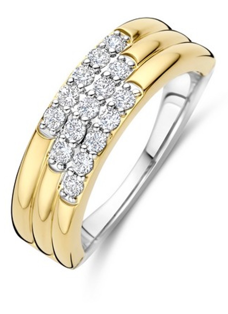 TI SENTO - Milano Dames Ring 12411ZY in de kleur Goud