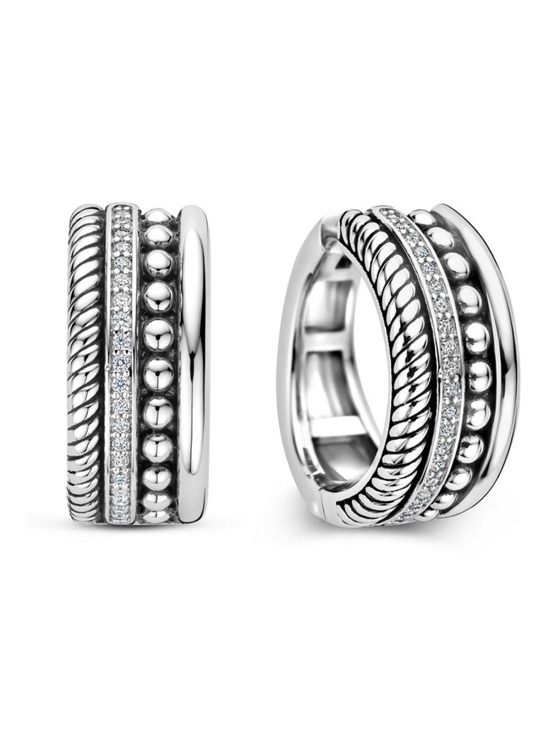 TI SENTO - Milano Dames Oorringen 78059ZI in de kleur Zilver
