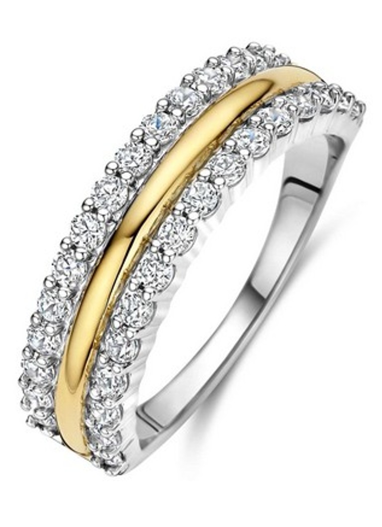 TI SENTO - Milano Dames Ring met zirkonia 12446ZY in de kleur Zilver