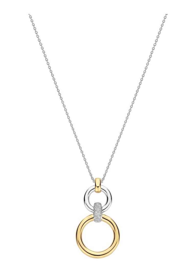 TI SENTO - Milano Dames Ketting met hanger 34134ZY in de kleur Zilver