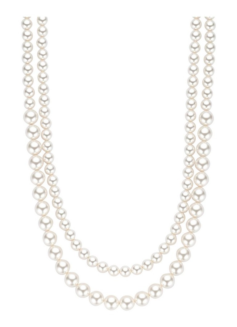 TI SENTO - Milano Dames Ketting met parels 34135PW in de kleur Parelmoer