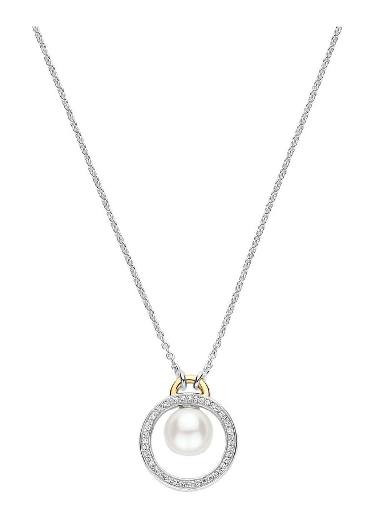 TI SENTO - Milano Dames Ketting met hanger 34139YP in de kleur Zilver