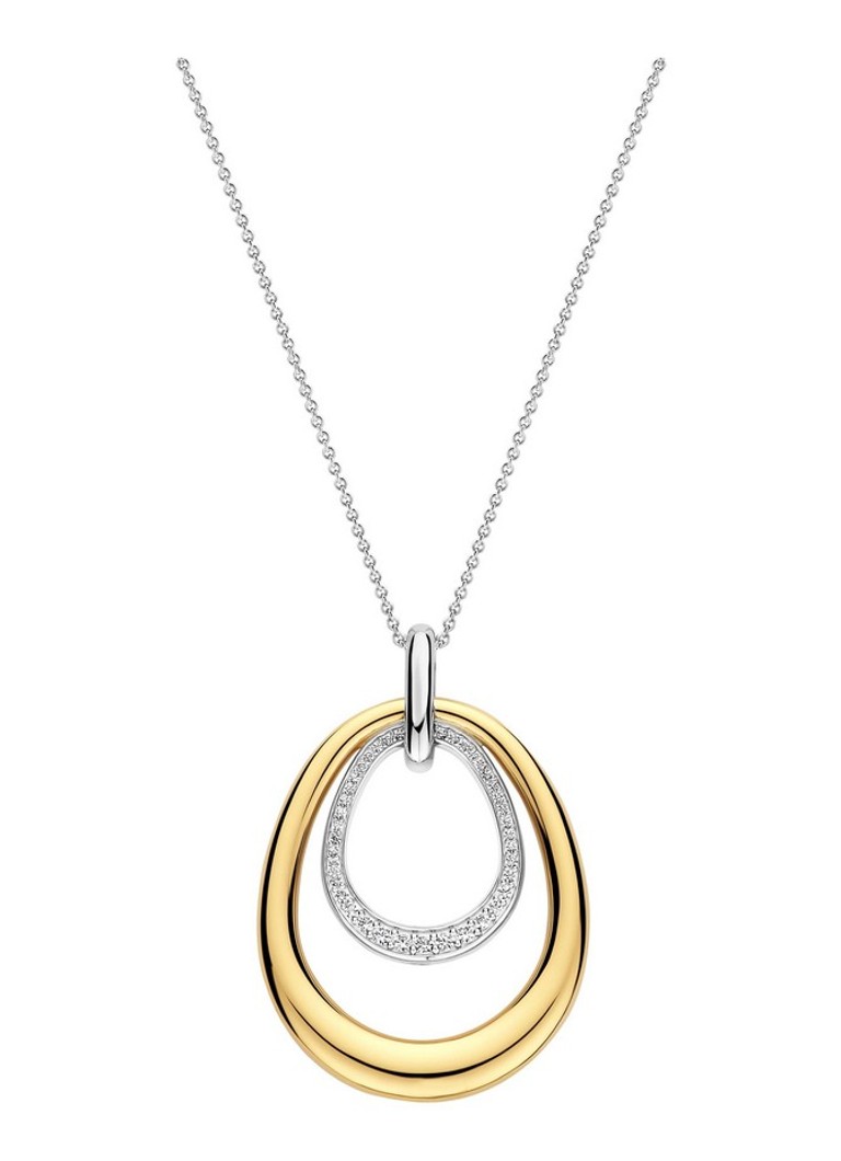 TI SENTO - Milano Dames Ketting met zirkonia 34140ZY in de kleur Goud