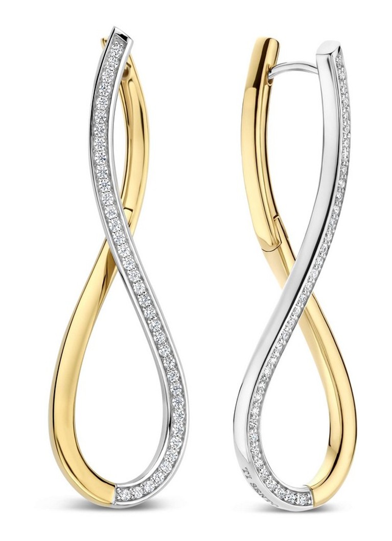TI SENTO - Milano Dames Oorhangers verguld 78086ZY in de kleur Goud