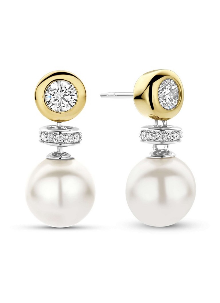 TI SENTO - Milano Dames Oorstekers verguld 78095YP in de kleur Goud