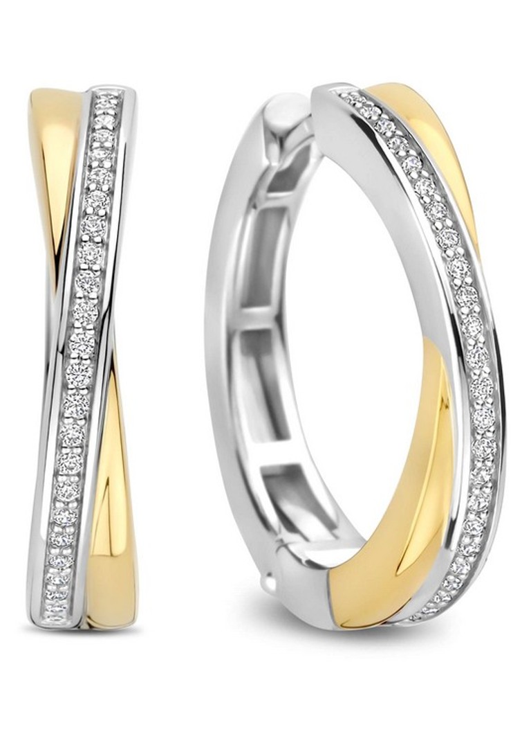 TI SENTO - Milano Dames Oorringen met zirkonia 78099ZY in de kleur Goud