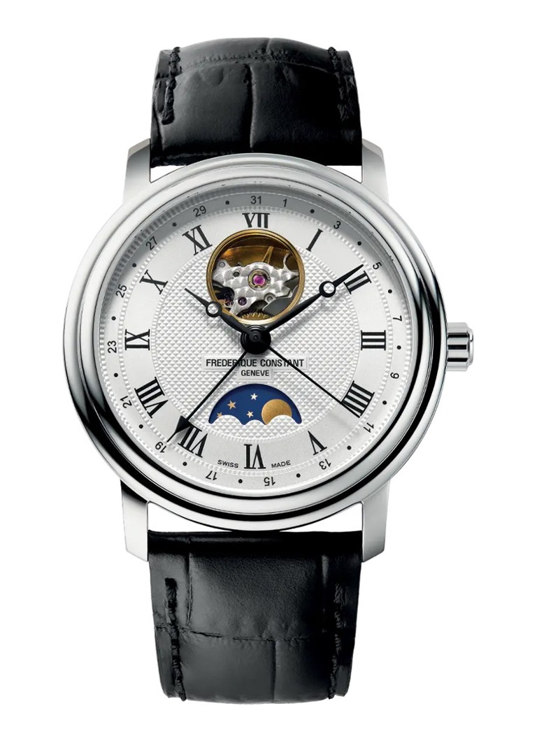 Frederique Constant Heren Heart Beat Moonphase Date horloge FC-335MC4P6