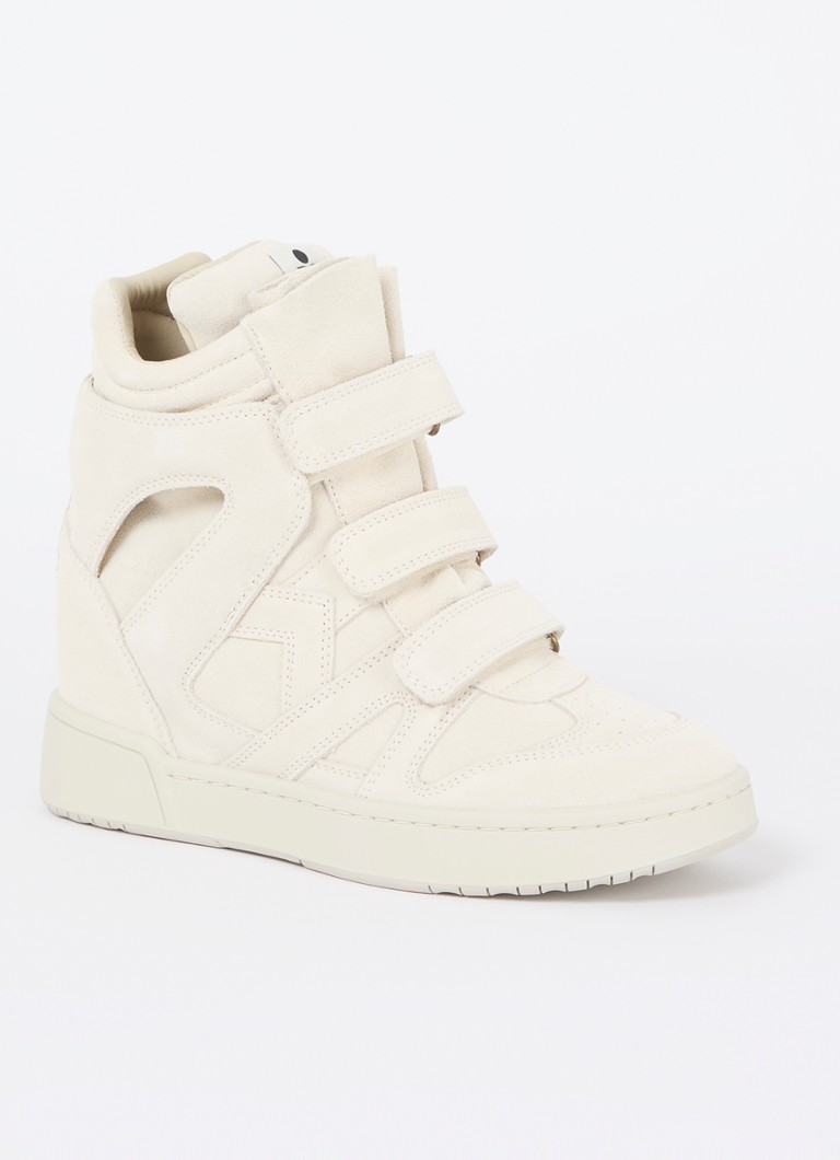Isabel Marant Dames IM3 sneaker van kalfssuède in de kleur Gebroken wit, maat: 40