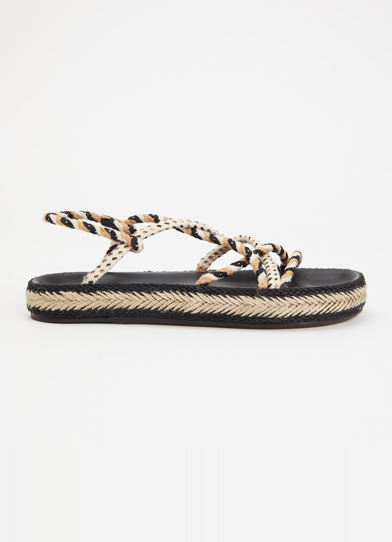 Isabel Marant Dames Kitza sandaal van leer in de kleur Zwart, maat: 37