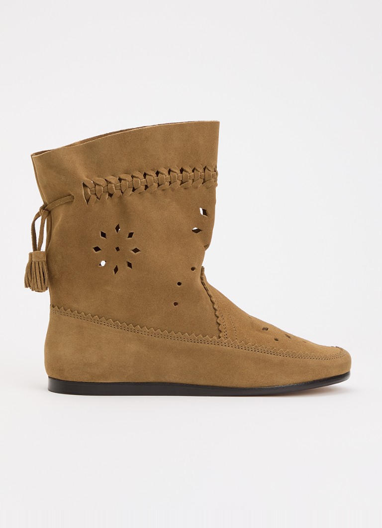 Isabel Marant Dames Woosta laars suède in de kleur Cognac, maat: 37