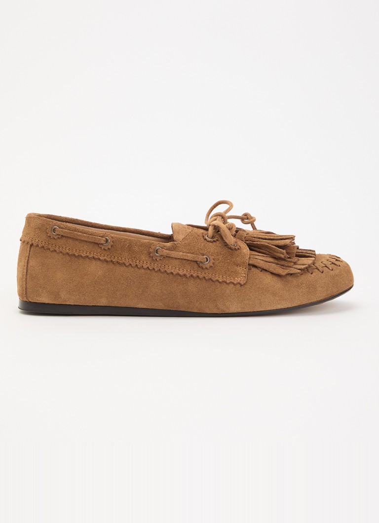 Isabel Marant Dames Fersi mocassin van kalfssuéde in de kleur Bruin, maat: 37