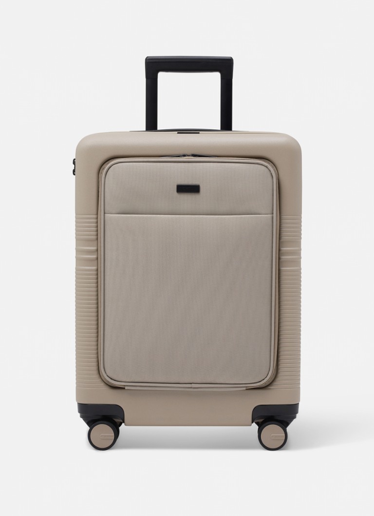 Nortvi koffer Spinner met laptopvak 55 cm Dune / Donkerbeige - Deal