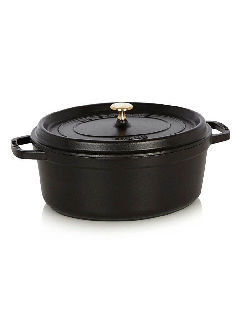Staub Cocotte braadpan ovaal 31 cm Zwart - Deal