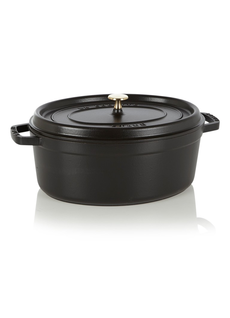 Staub Cocotte braadpan ovaal 33 cm Zwart - Deal