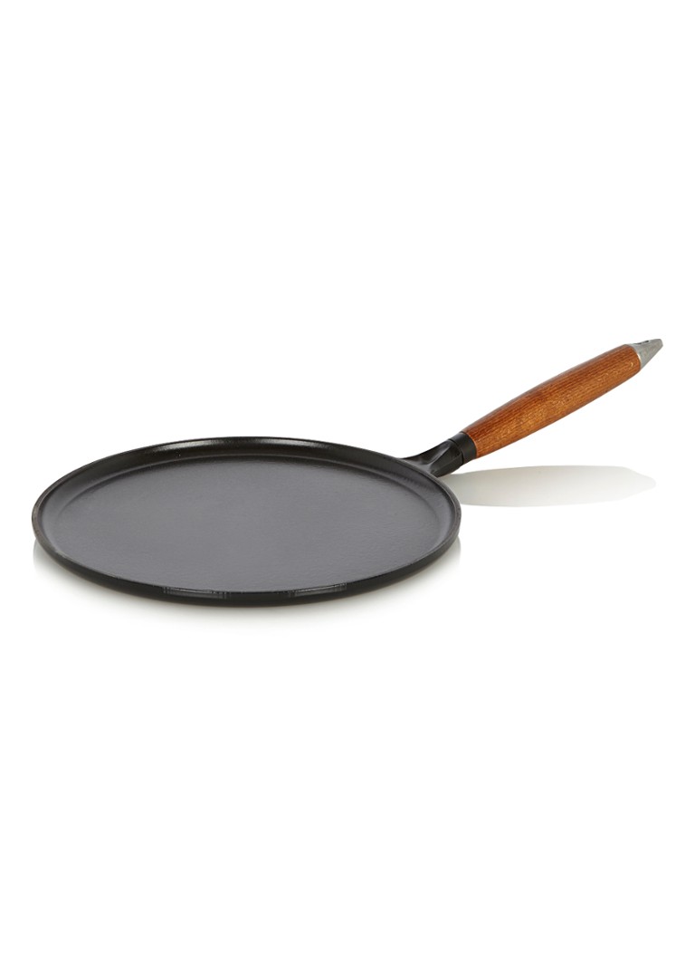 Staub Flensjespan met houten steel 28 cm Zwart - Deal