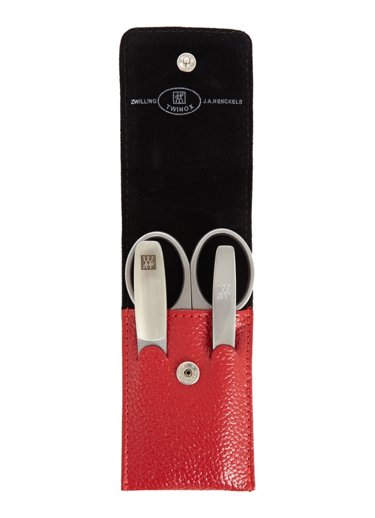 Zwilling TWIN Beauty manicureset in etui 3-delig Steenrood Verzorging - Deal
