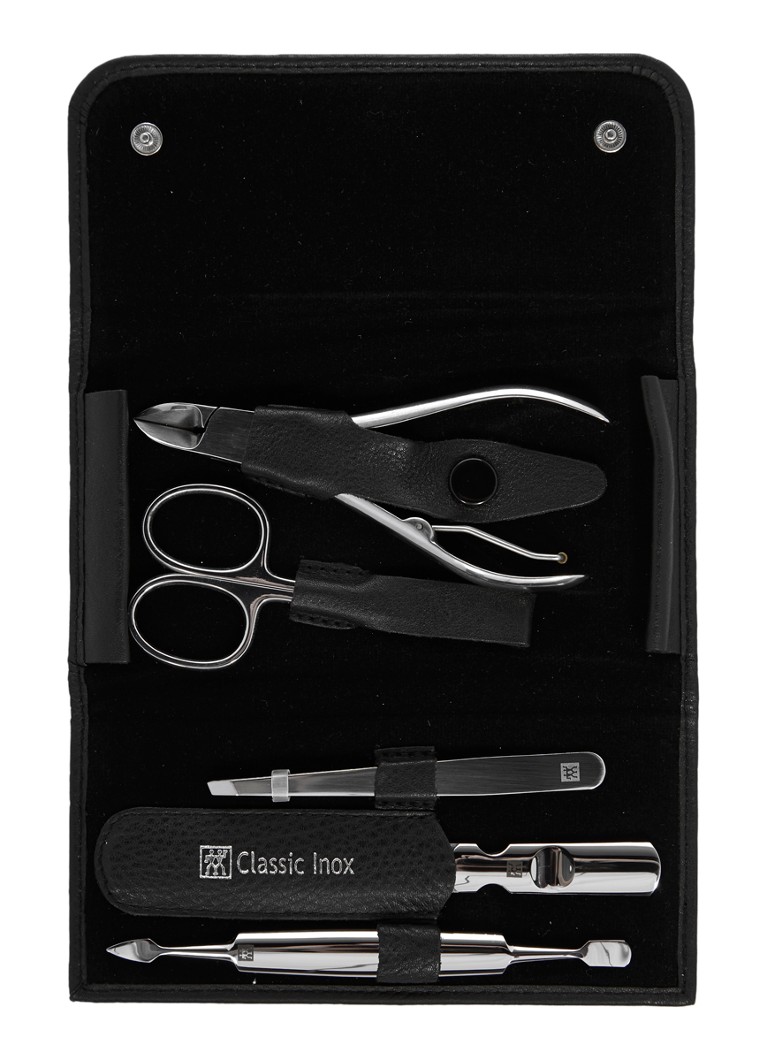 Zwilling Classic INOX manicureset in etui 5-delig Zwart Hand- & voetverzorging - Deal