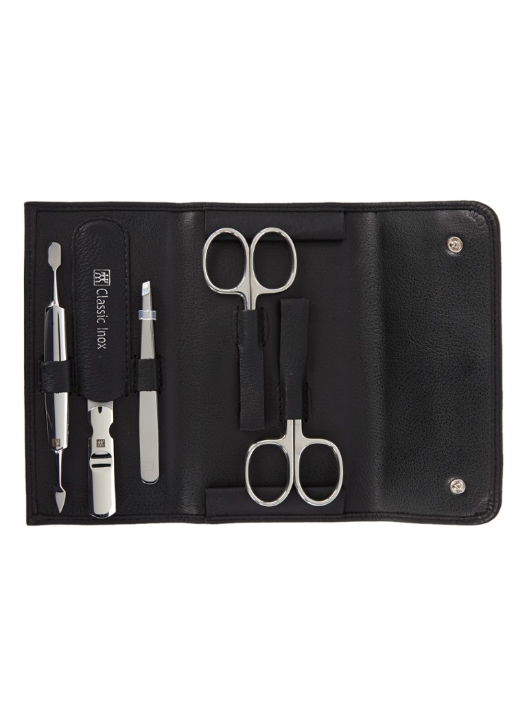 Zwilling Classic Inox® manicureset in etui 5-delig Zwart Verzorging - Deal