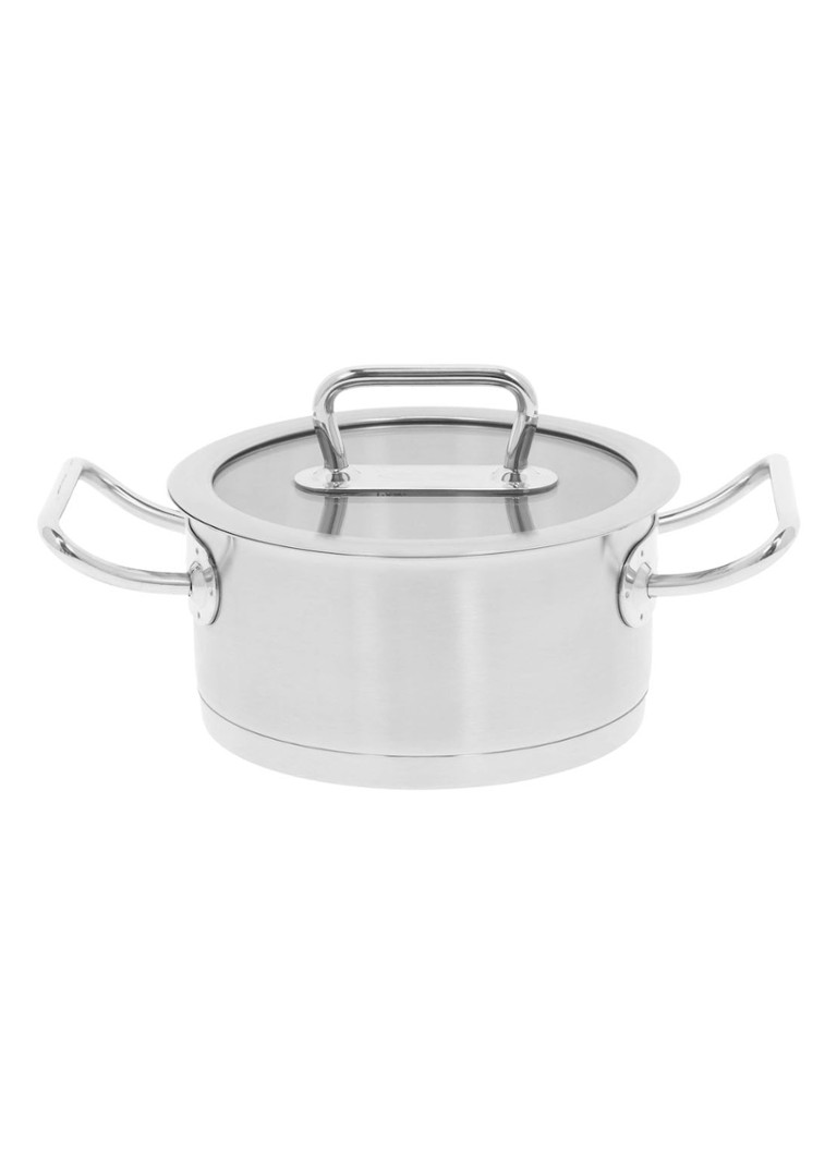 Demeyere Diverto 3 Kookpan Ø24 cm met glasdeksel Zilver