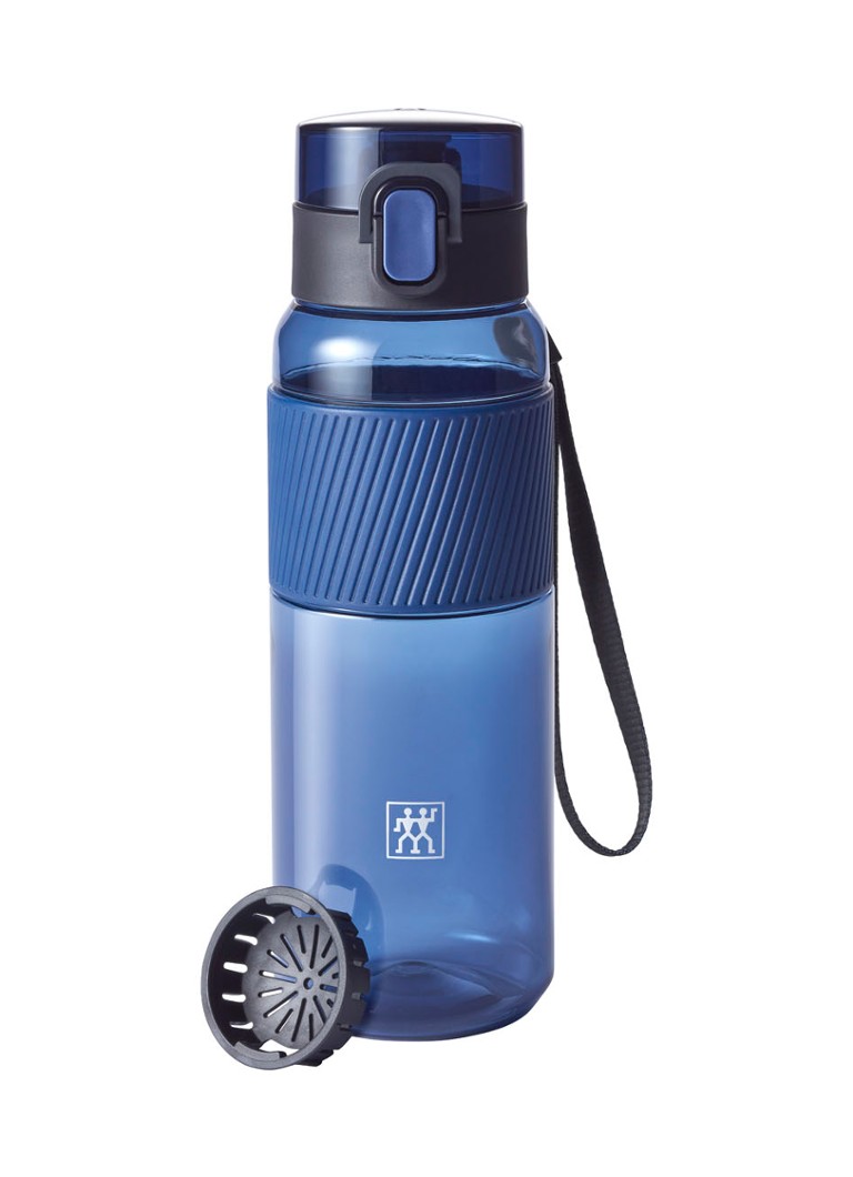 Zwilling Waterfles met verwijderbaar fruitzeefje 68 cl Blauw - Deal