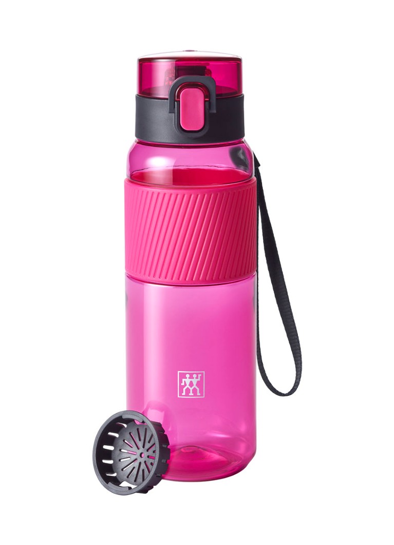 Zwilling Waterfles met verwijderbaar fruitzeefje 68 cl Roze - Deal