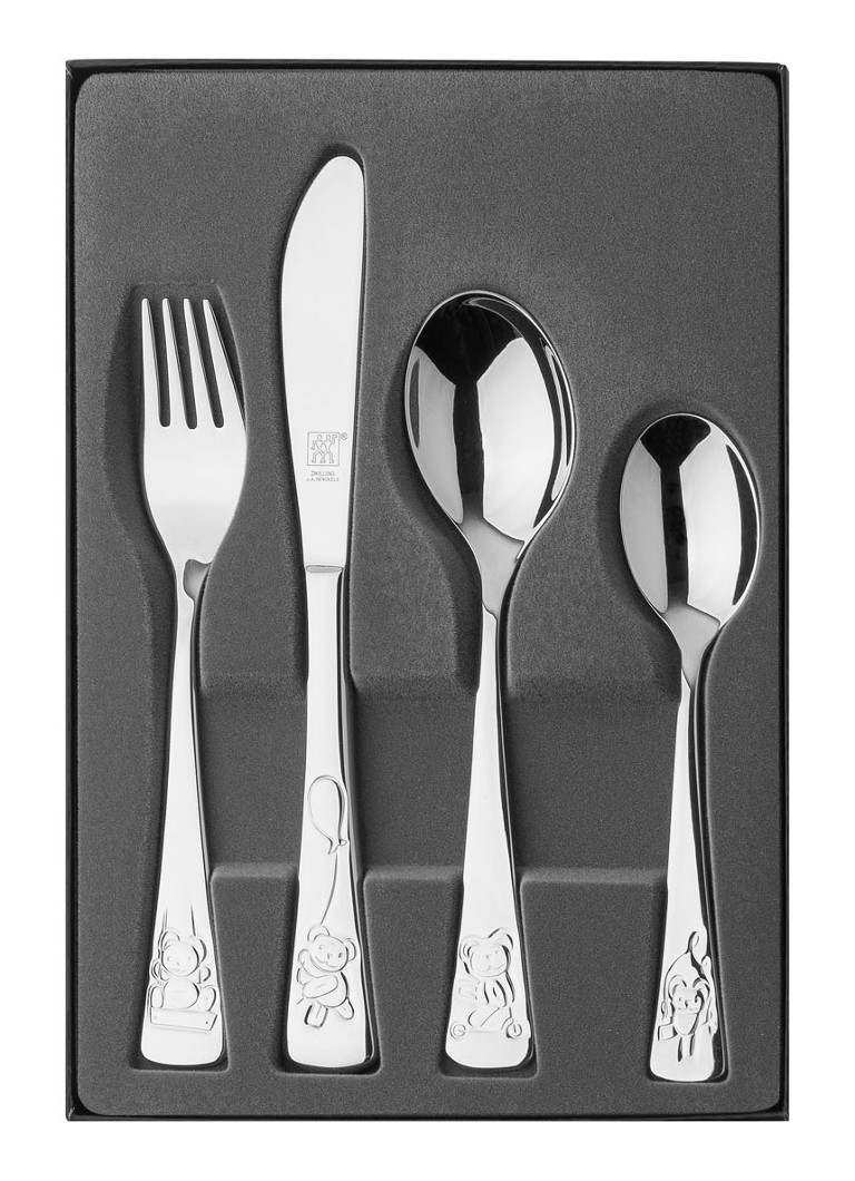 Zwilling Teddy kinderbestek 4-delig Zilver - Deal