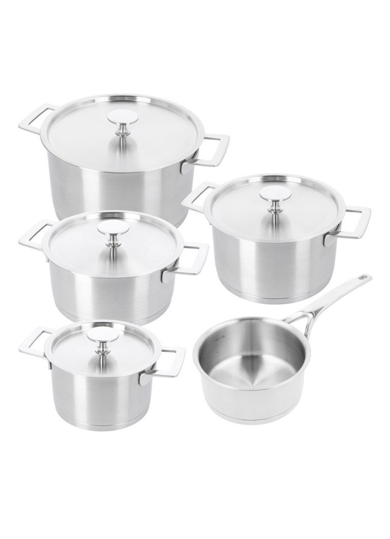 Demeyere Lino 3 kookset 5-delig Zilver - Deal