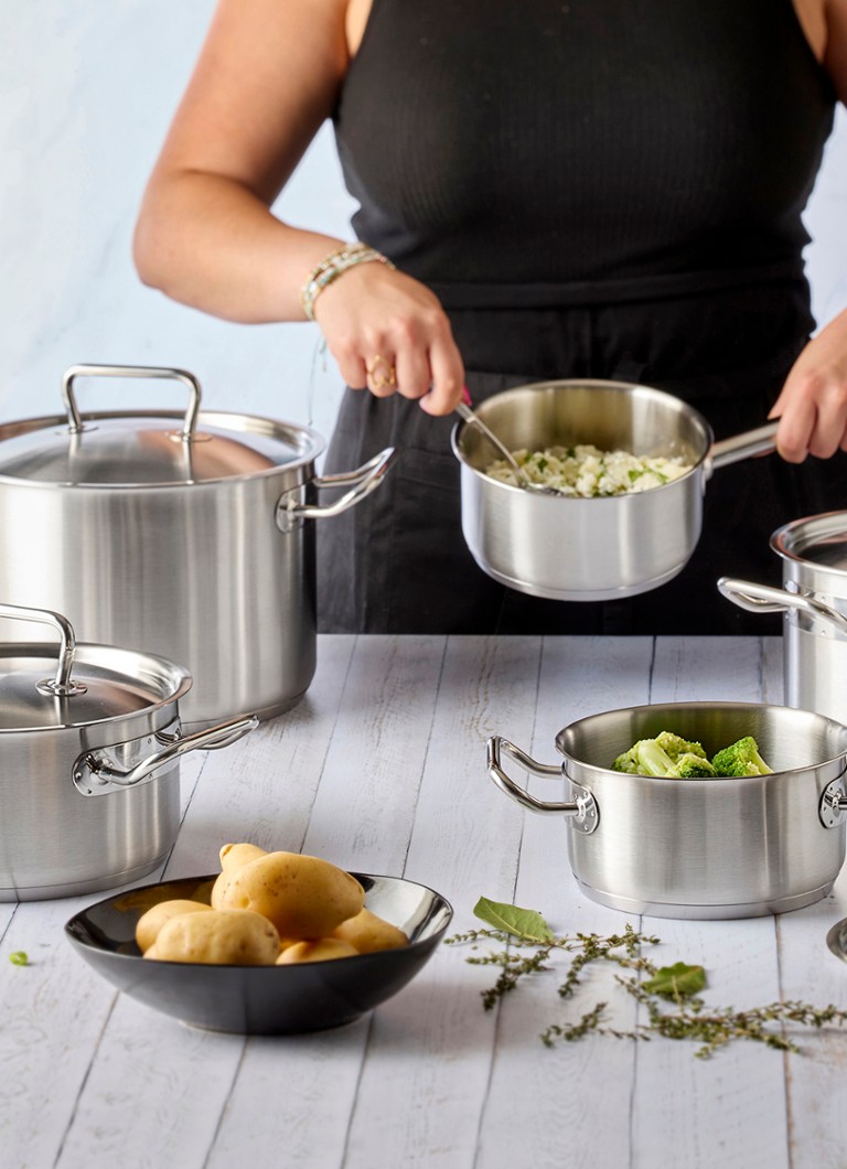 Demeyere Classic Pro 3 pannenset 5-delig Zilver - Deal