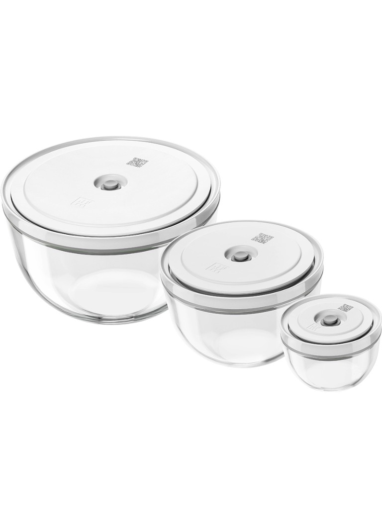 Zwilling Fresh & Save Vacuüm vershouddoos set van 3 Transparant - Deal