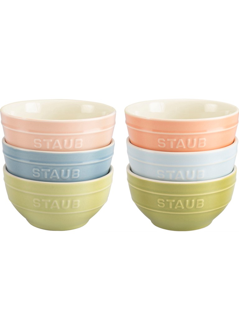Staub Kom 12 cm set van 6 Lichtroze - Deal