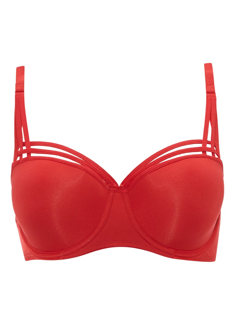 Marlies Dekkers Dames Dame de Paris balconette bh D+ in de kleur Steenrood