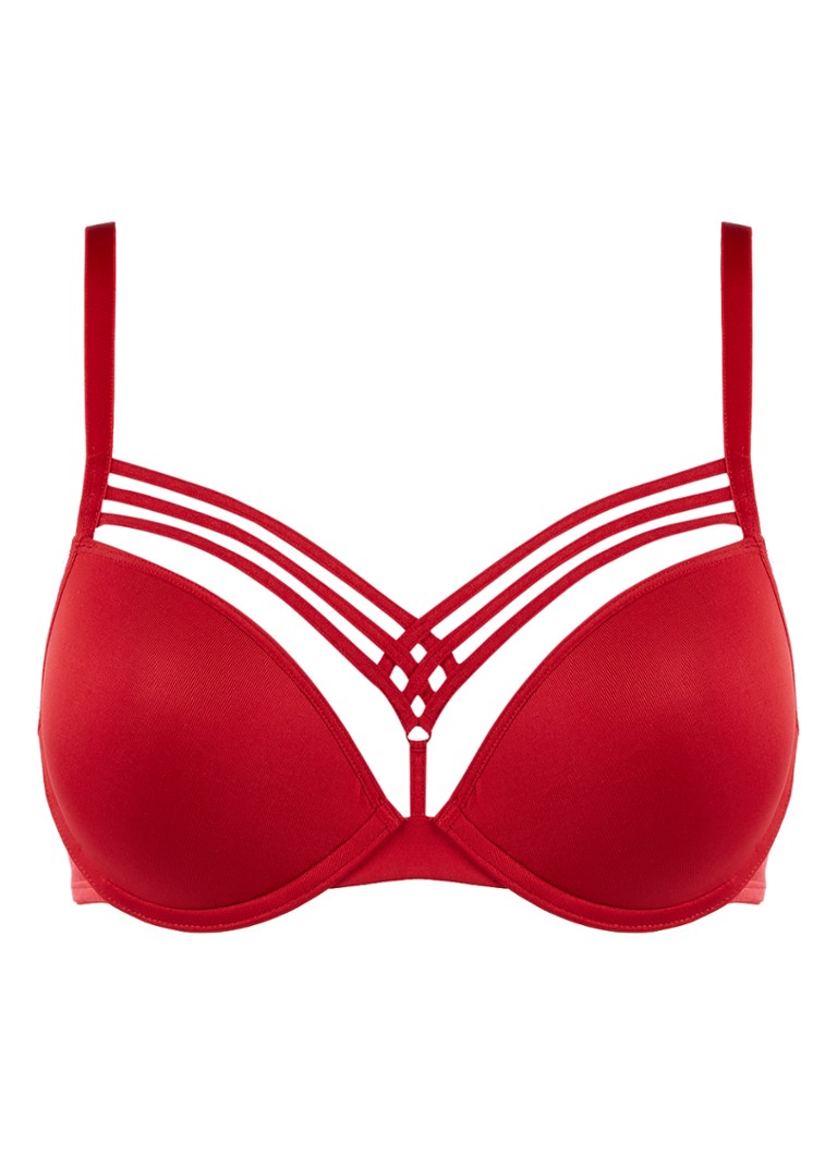 Marlies Dekkers Dames Dame de Paris push-up bh in de kleur Steenrood