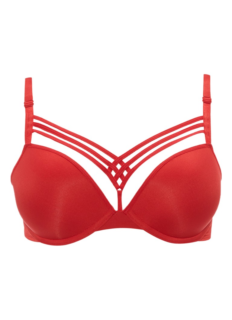 Marlies Dekkers Dames Dame de Paris voorgevormde plunge bh in de kleur Steenrood