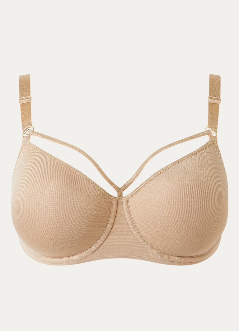 Marlies Dekkers Dames Space Odyssey voorgevormde balconette bh met lurex in de kleur Zand