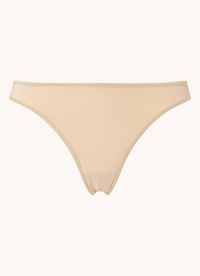 Marlies Dekkers Dames Space Odyssey string met lurex in de kleur Zand