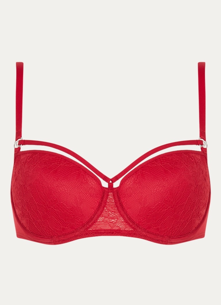 Marlies Dekkers Dames Space Odyssey voorgevormde balconette bh met kant in de kleur Rood