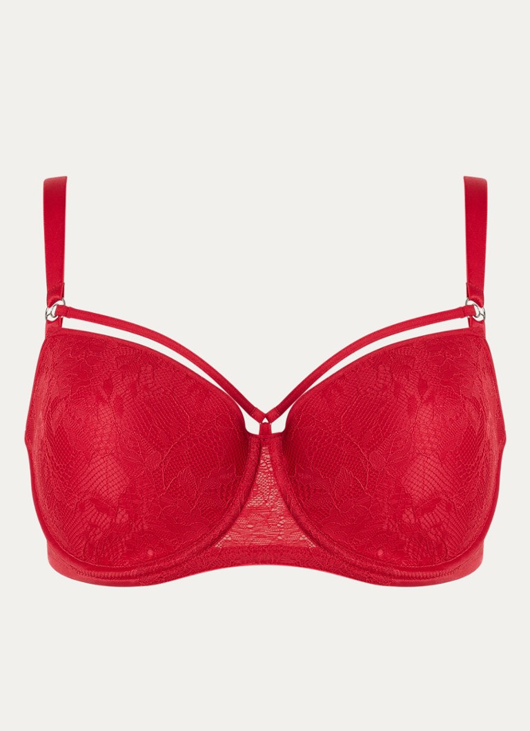 Marlies Dekkers Dames Space Odyssey voorgevormde balconette bh met kant in de kleur Rood