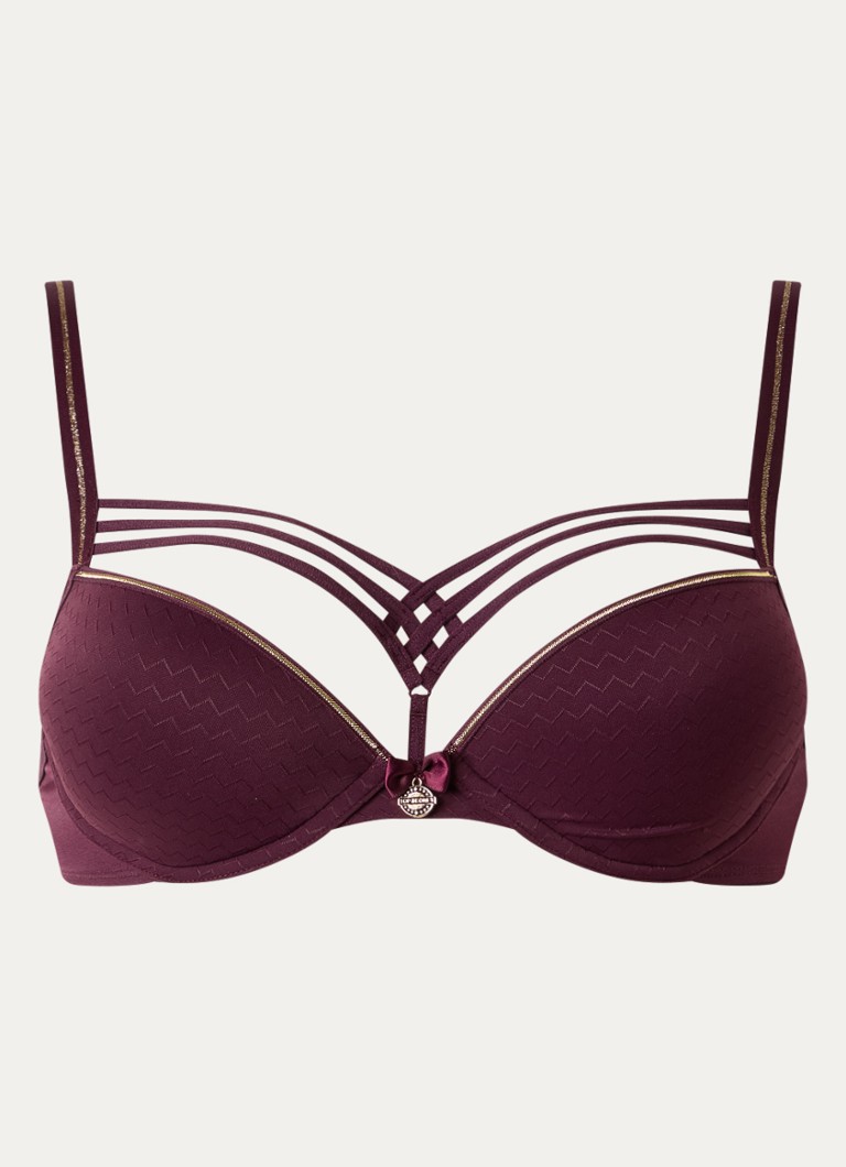 Marlies Dekkers Dames Dame De Paris push-up bh in de kleur Bordeauxrood