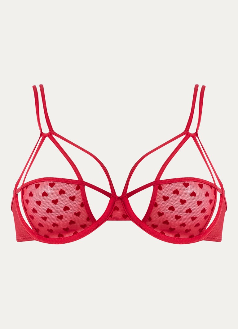 Marlies Dekkers Dames The Art Of Love beugel bh van mesh in de kleur Rood