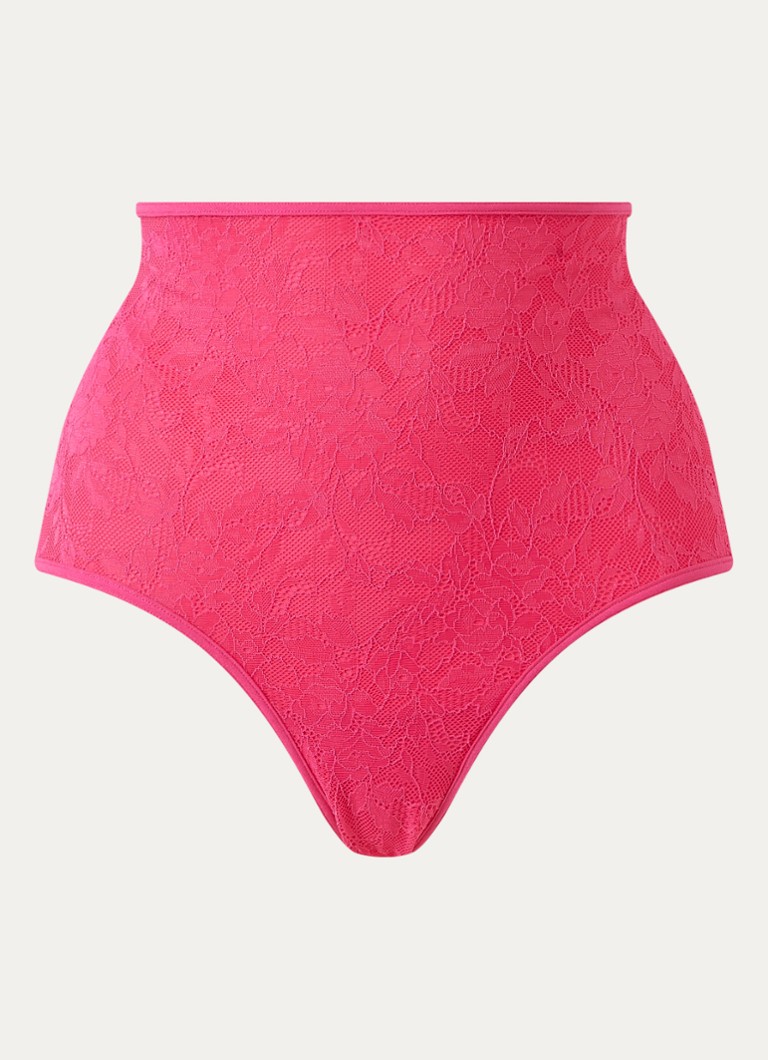 Marlies Dekkers Dames Space Odyssy high waisted slip met kant in de kleur Fuchsia